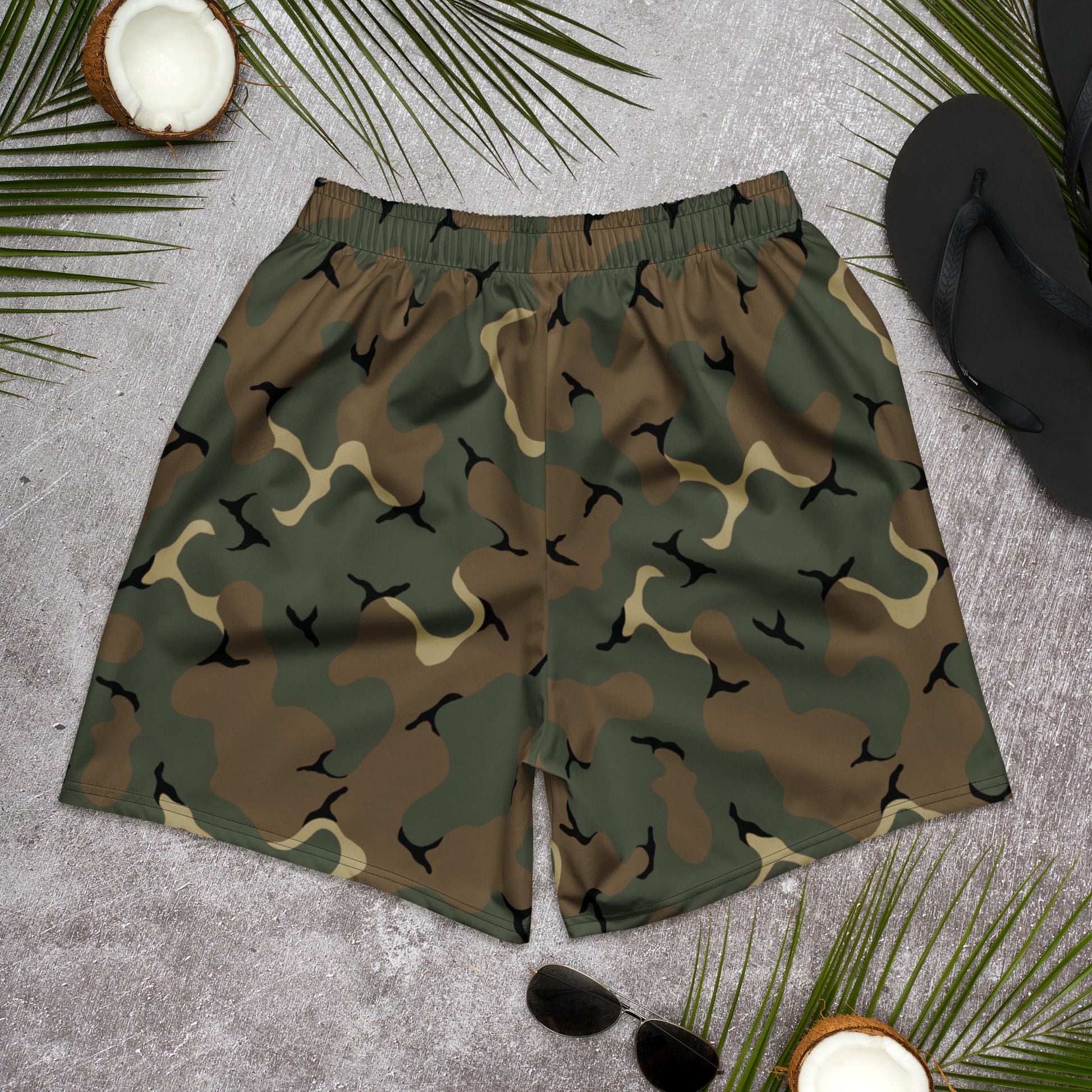 American MERDC Vehicle Woodland CAMO Unisex Athletic Long Shorts