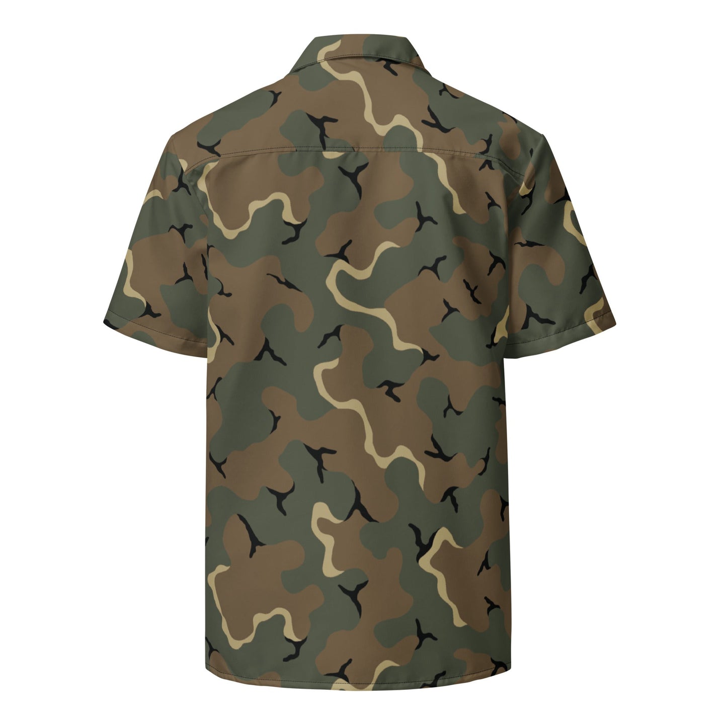 American MERDC Vehicle Woodland CAMO Unisex button shirt - Button Shirts