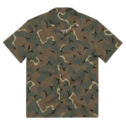 American MERDC Vehicle Woodland CAMO Unisex button shirt - 2XS - Button Shirts