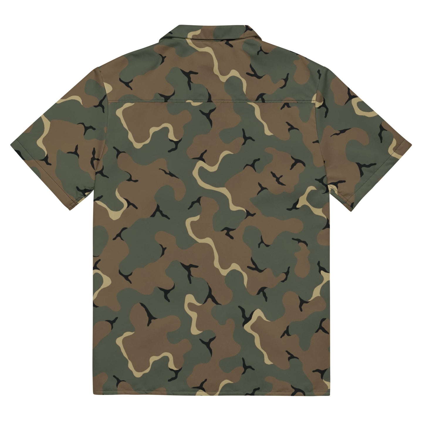 American MERDC Vehicle Woodland CAMO Unisex button shirt - Button Shirts