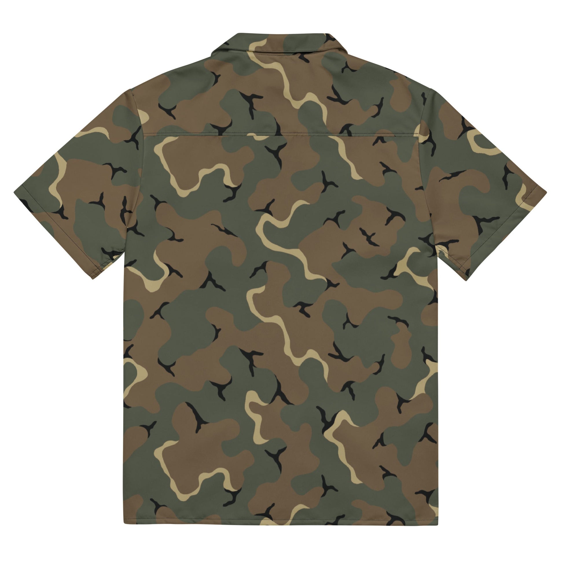 American MERDC Vehicle Woodland CAMO Unisex button shirt - Button Shirts