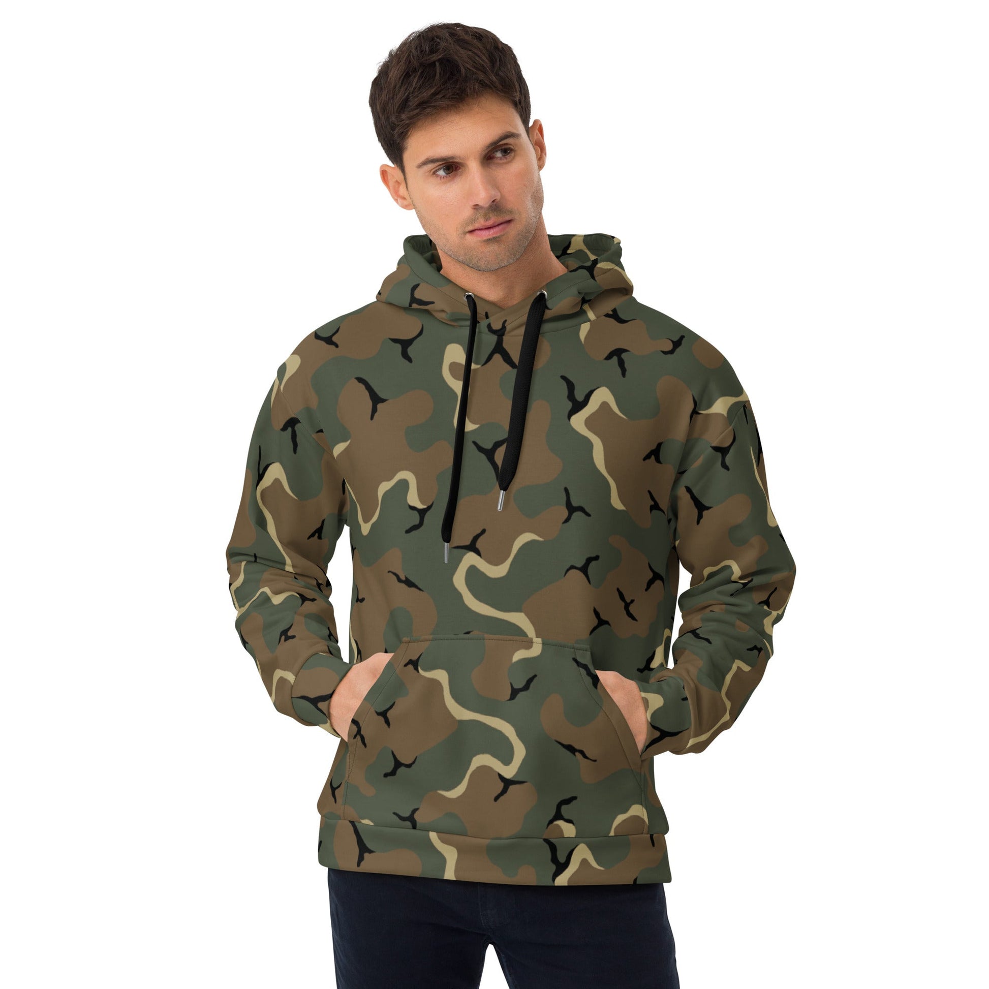 American MERDC Vehicle Woodland CAMO Unisex Hoodie - 2XS - Hoodies