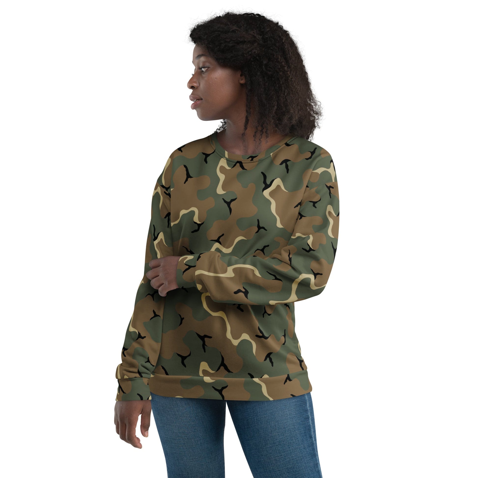 American MERDC Vehicle Woodland CAMO Unisex Sweatshirt - Sweatshirts