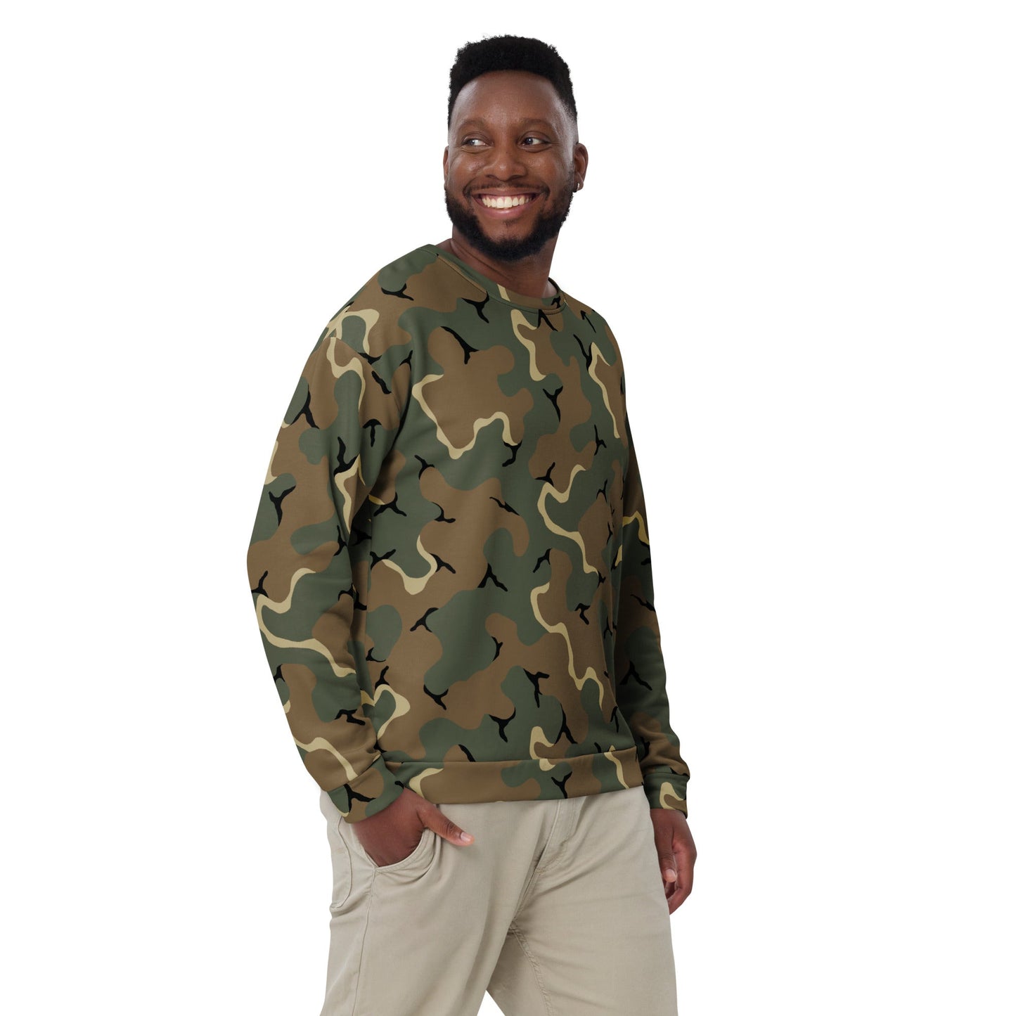 American MERDC Vehicle Woodland CAMO Unisex Sweatshirt - Sweatshirts