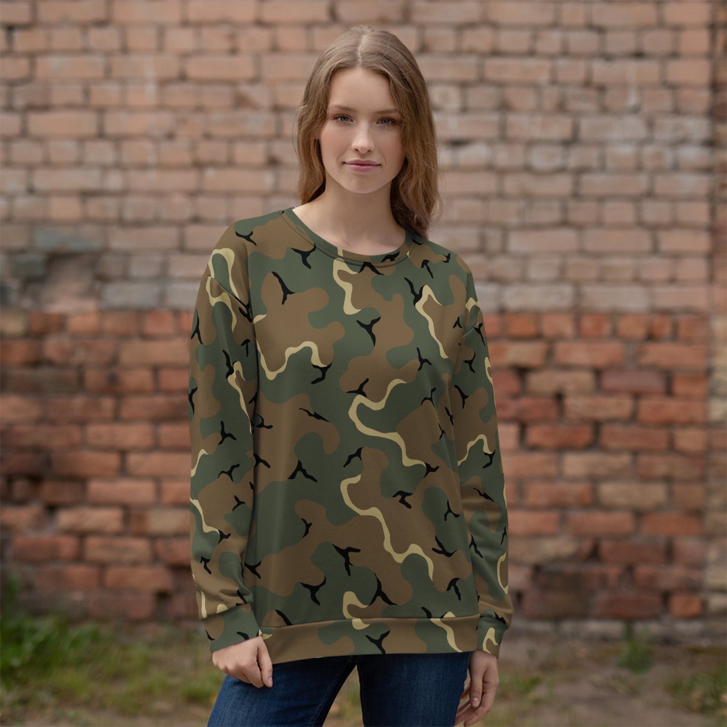 American MERDC Vehicle Woodland CAMO Unisex Sweatshirt - Sweatshirts