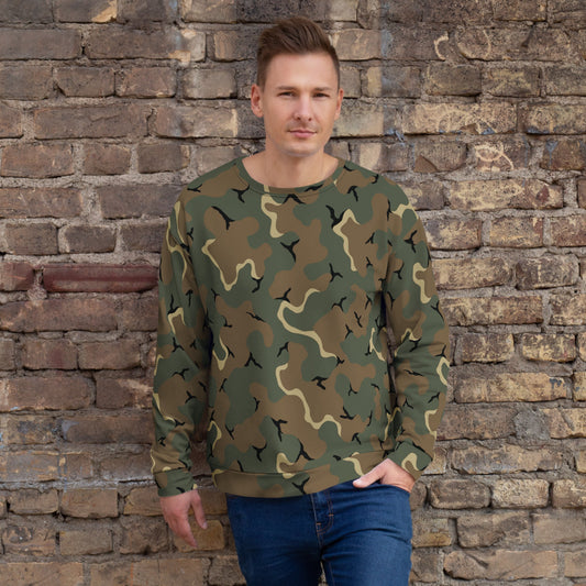 American MERDC Vehicle Woodland CAMO Unisex Sweatshirt - 2XS - Sweatshirts