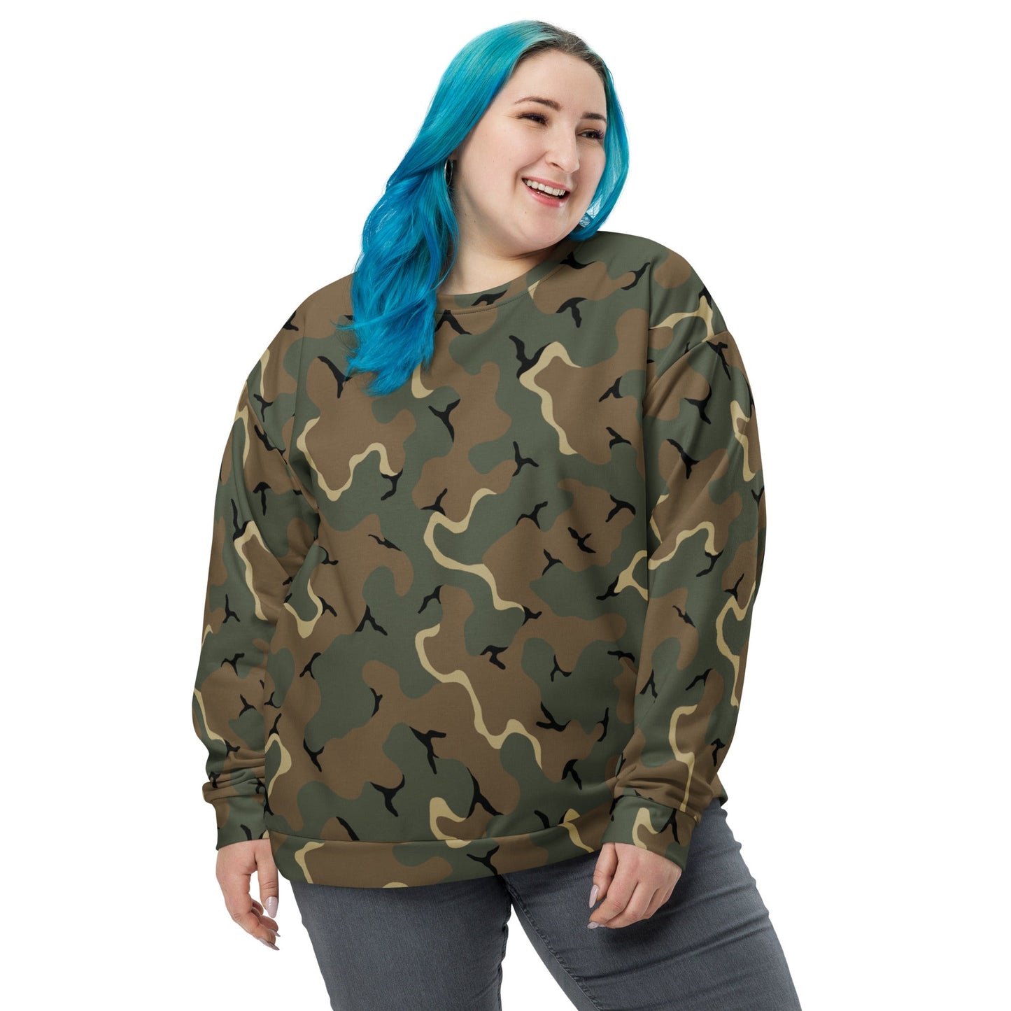 American MERDC Vehicle Woodland CAMO Unisex Sweatshirt - Sweatshirts