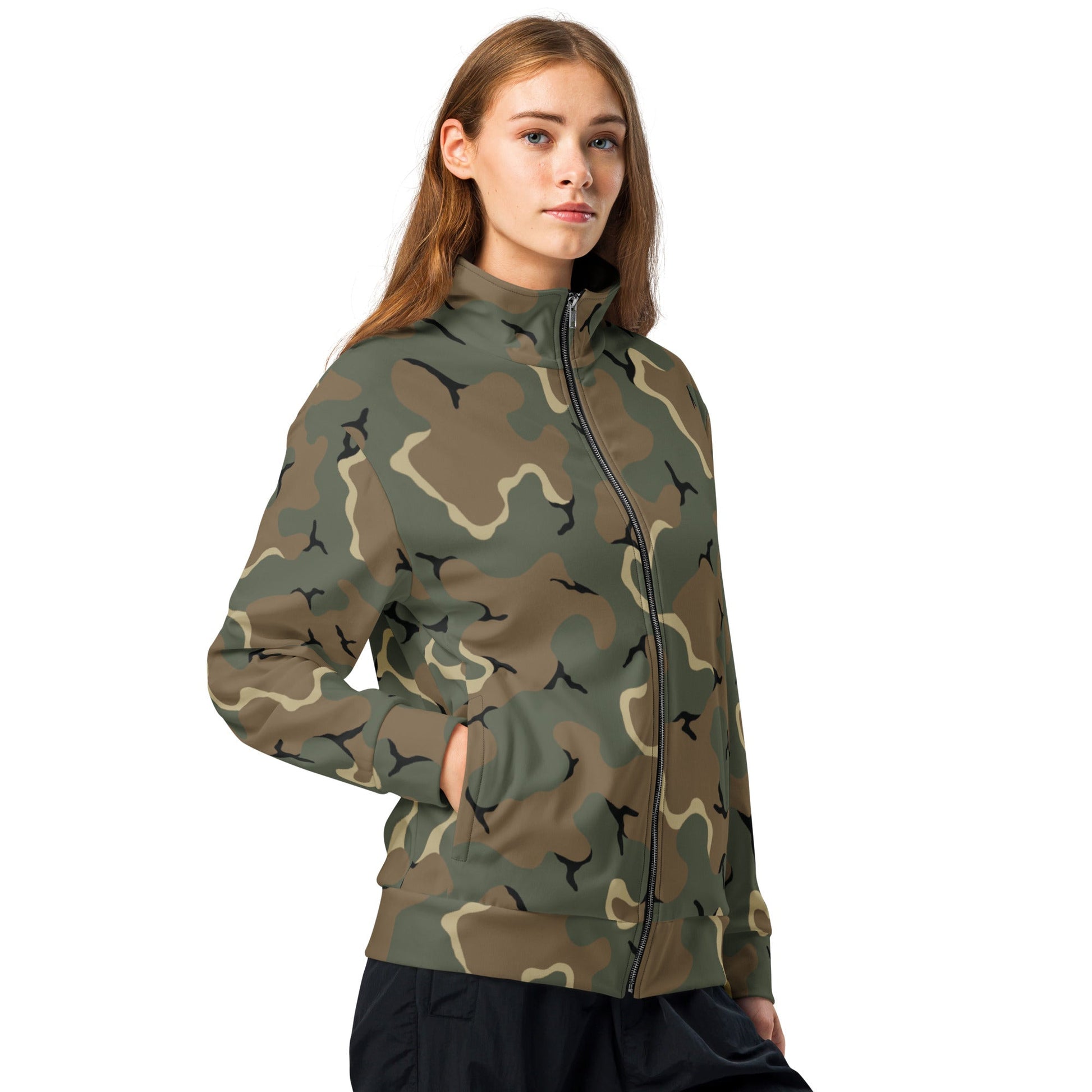 American MERDC Vehicle Woodland CAMO Unisex track jacket - Track Jackets
