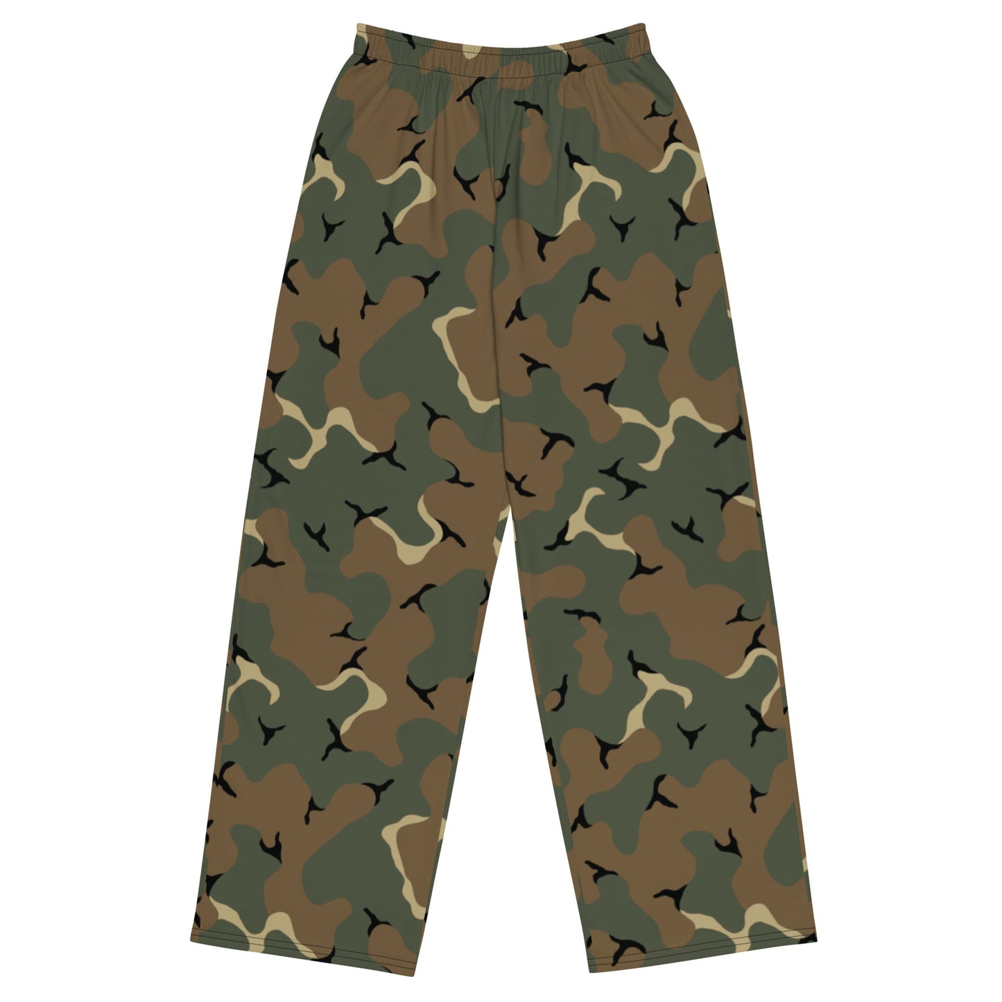 American MERDC Vehicle Woodland CAMO unisex wide-leg pants - 2XS - Wide-leg Pants