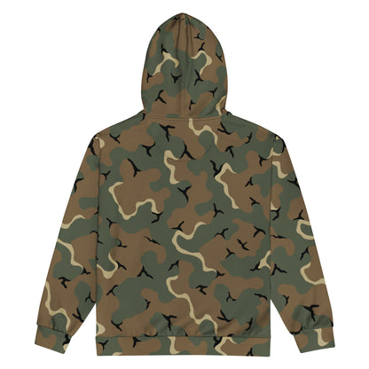 American MERDC Vehicle Woodland CAMO Unisex Zip Hoodie