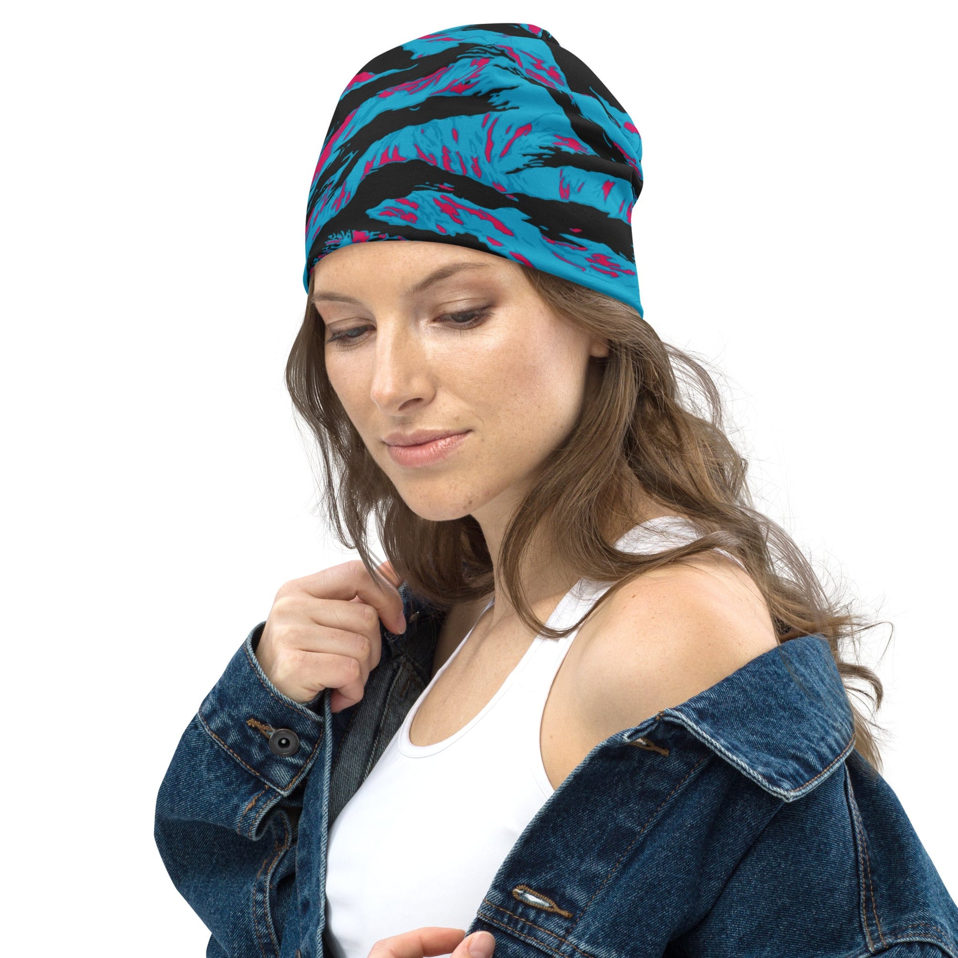 American Miami Vice Tiger Stripe CAMO Beanie
