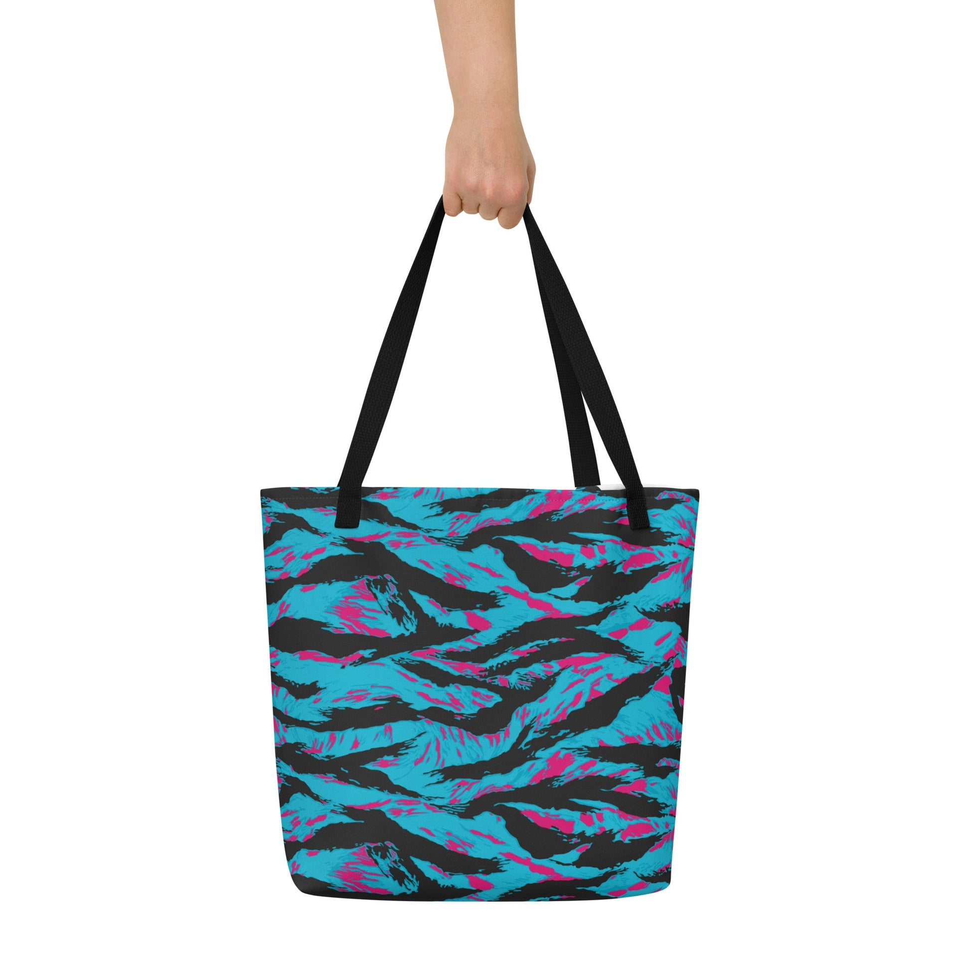 American Miami Vice Tiger Stripe CAMO Large Tote Bag