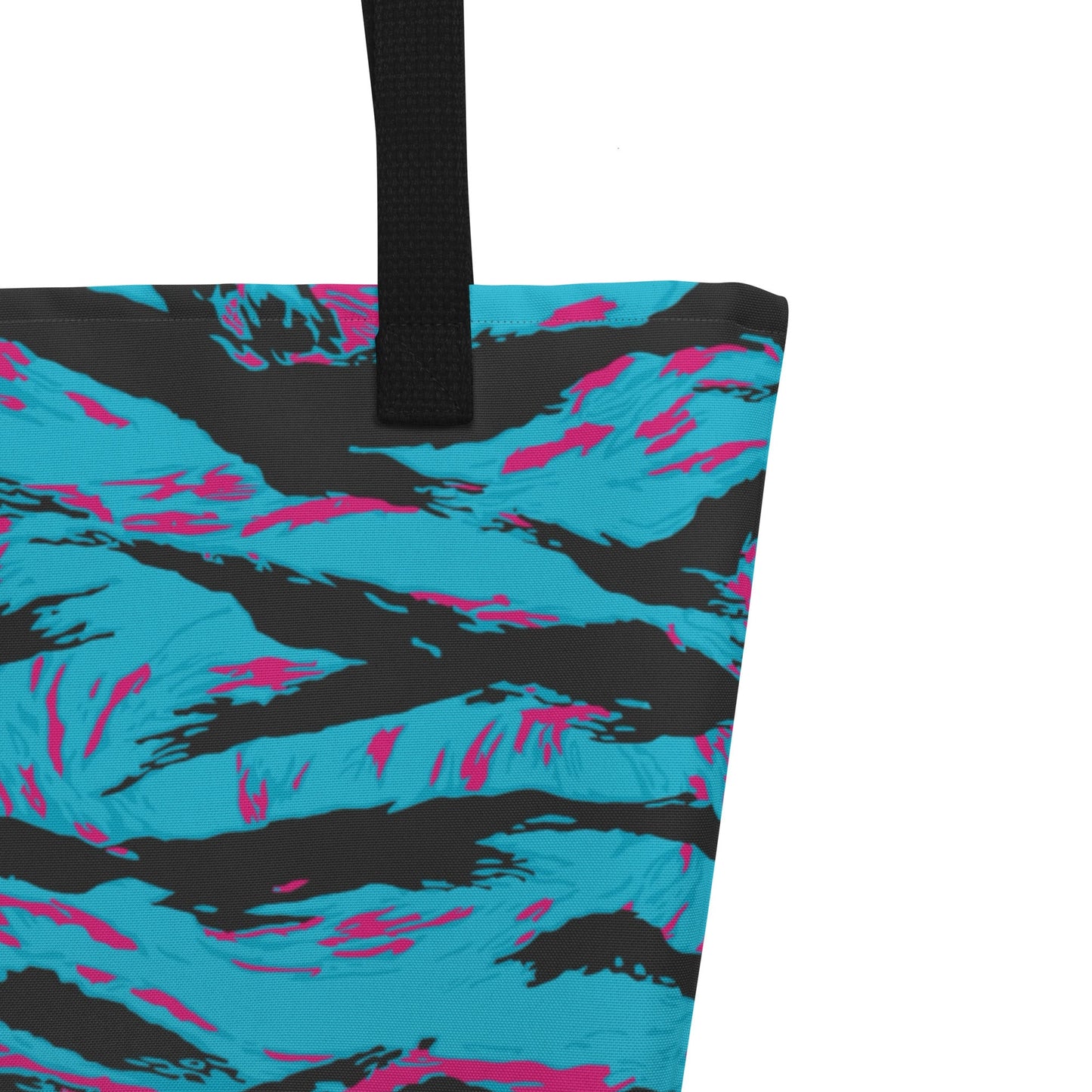 American Miami Vice Tiger Stripe CAMO Large Tote Bag