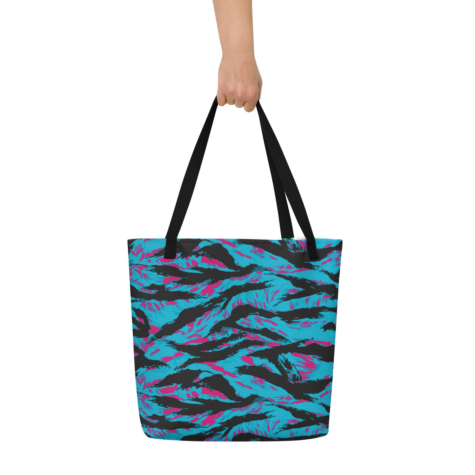 American Miami Vice Tiger Stripe CAMO Large Tote Bag
