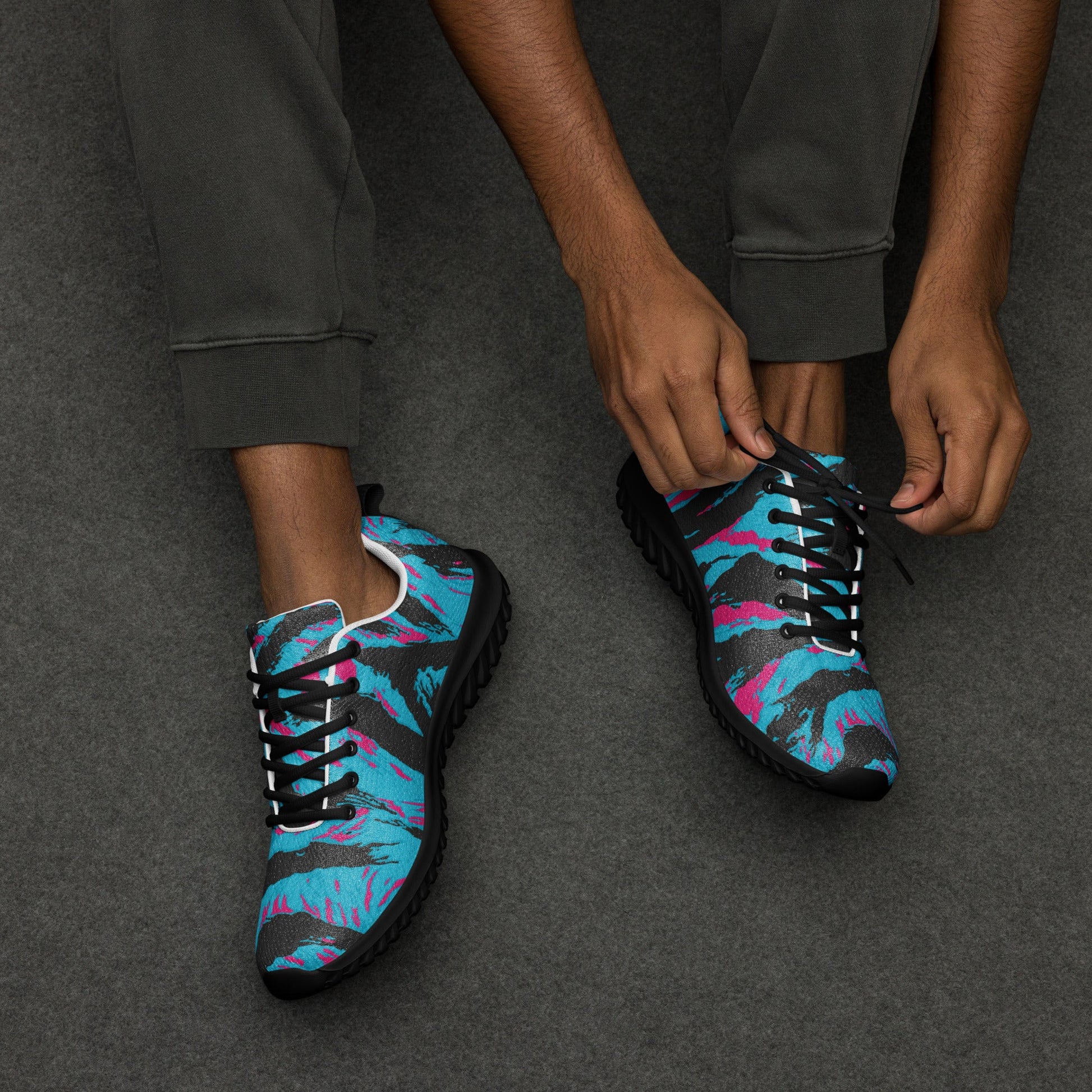American Miami Vice Tiger Stripe CAMO Mens Athletic Shoes