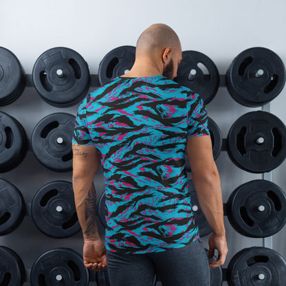 American Miami Vice Tiger Stripe CAMO Mens Athletic T-Shirt