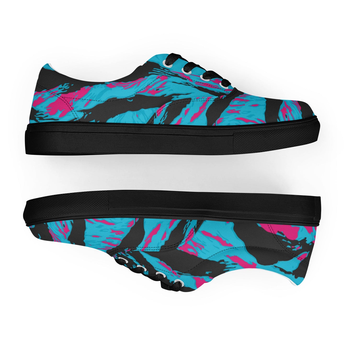 American Miami Vice Tiger Stripe CAMO Mens Lace-Up Canvas Shoes - Lace-up