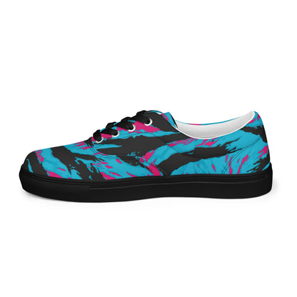American Miami Vice Tiger Stripe CAMO Mens Lace-Up Canvas Shoes - Lace-up