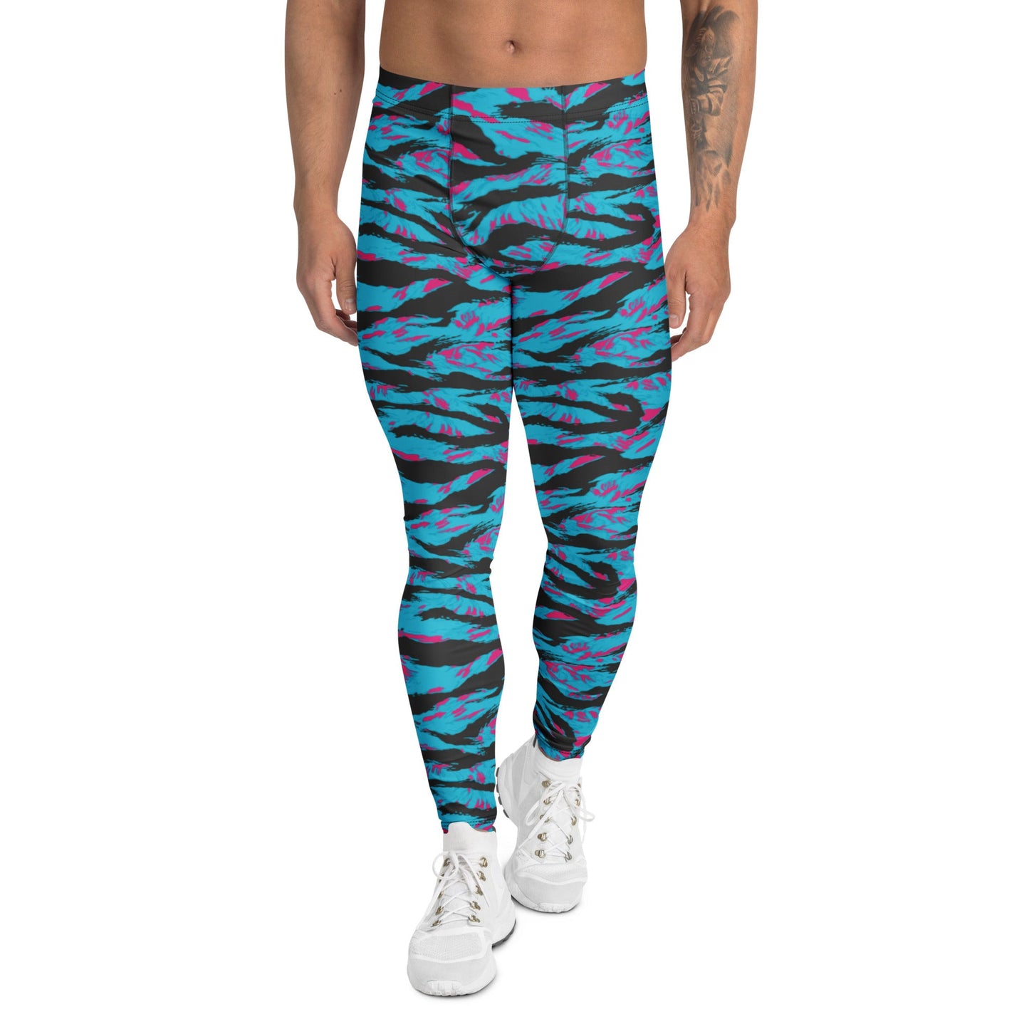 American Miami Vice Tiger Stripe CAMO Mens Leggings - XS