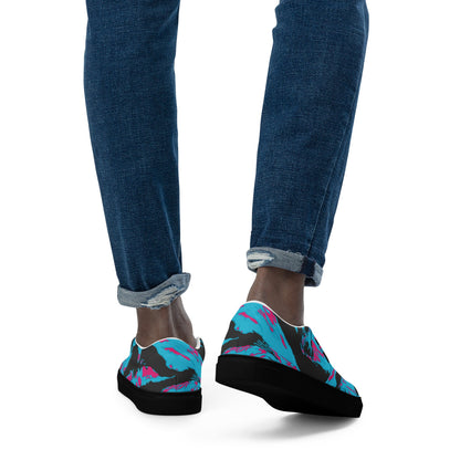 American Miami Vice Tiger Stripe CAMO Mens Slip-On Canvas Shoes
