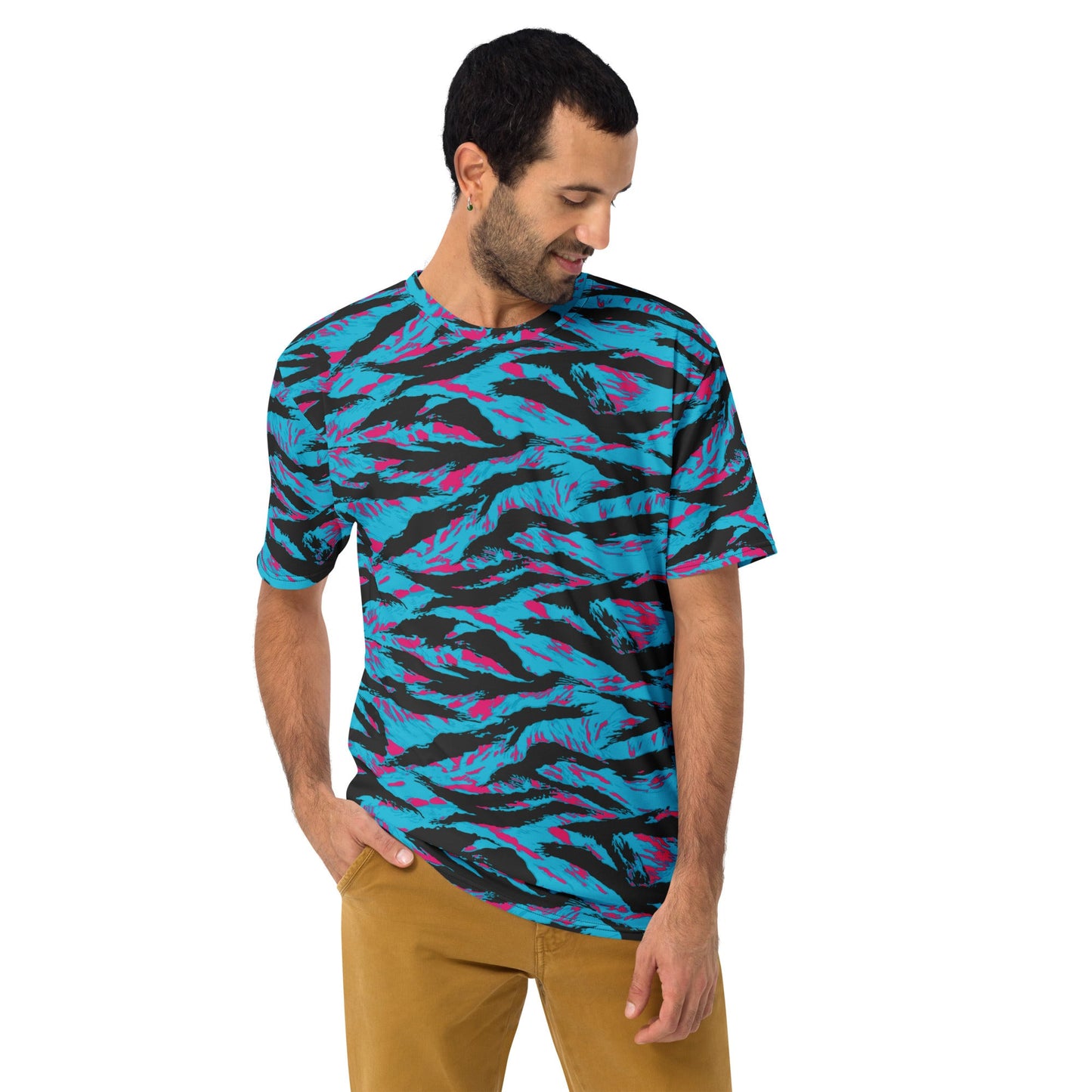 American Miami Vice Tiger Stripe CAMO Mens T-Shirt