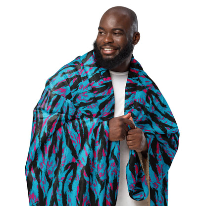 American Miami Vice Tiger Stripe CAMO Sherpa Blanket