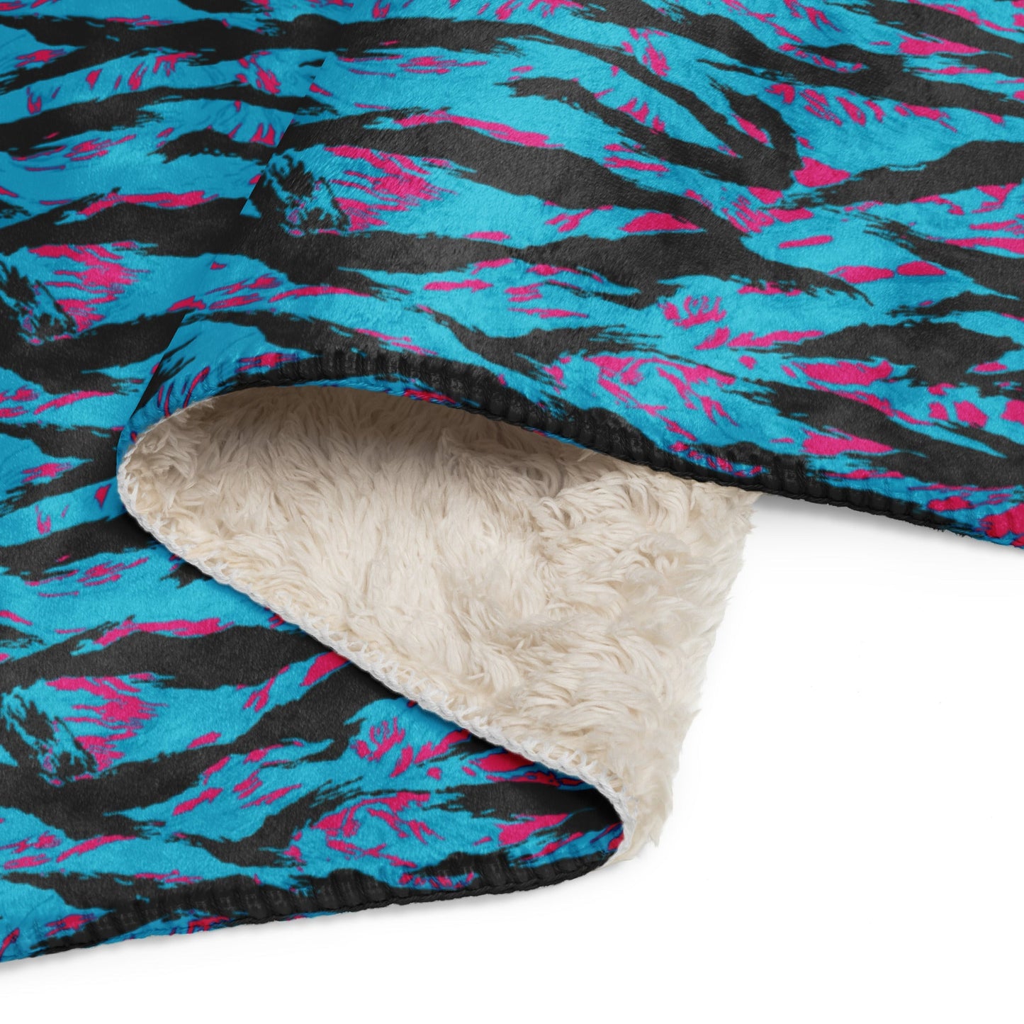 American Miami Vice Tiger Stripe CAMO Sherpa Blanket