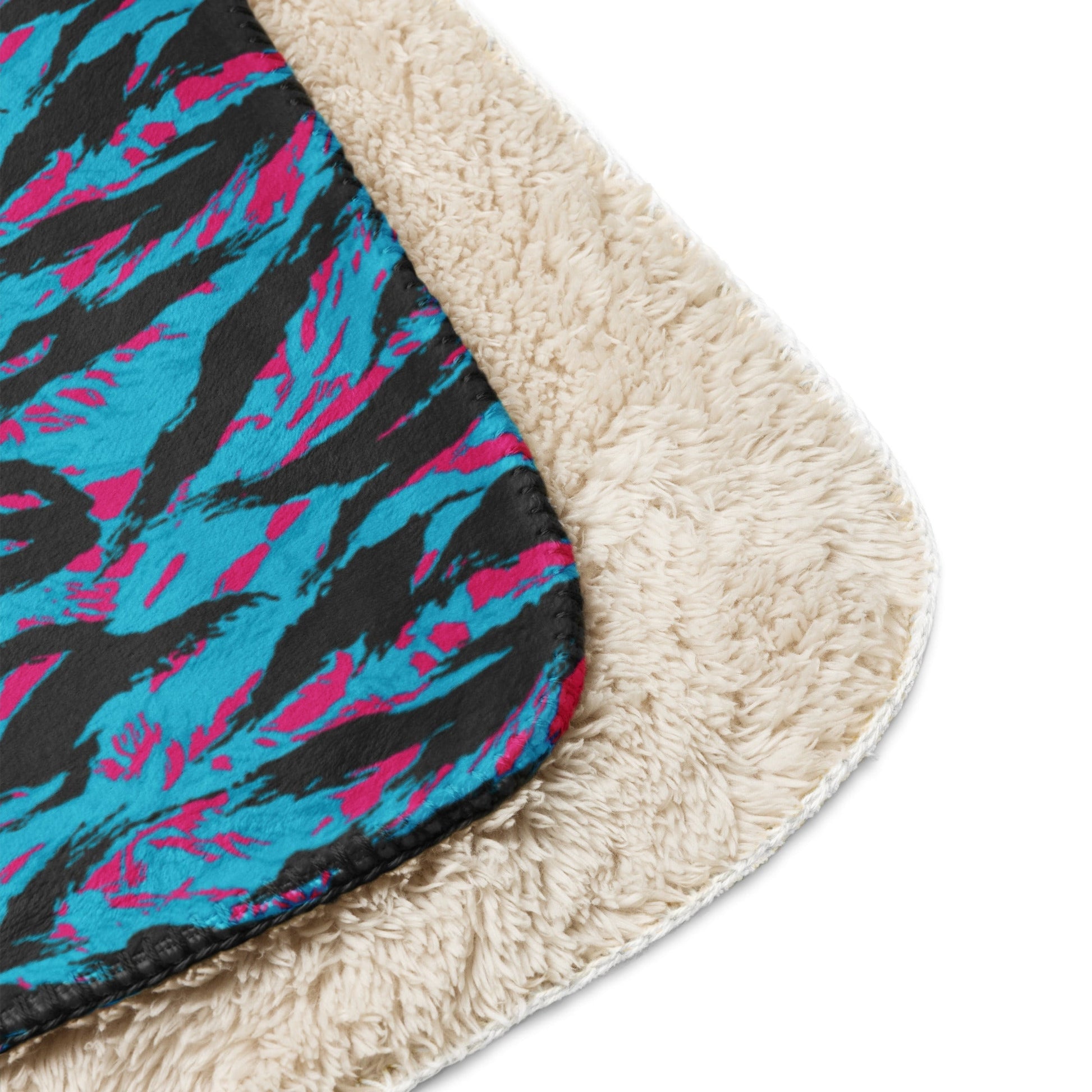 American Miami Vice Tiger Stripe CAMO Sherpa Blanket