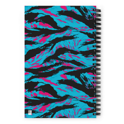 American Miami Vice Tiger Stripe CAMO Spiral Notebook