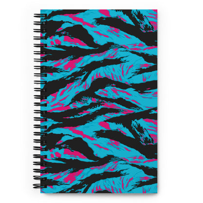 American Miami Vice Tiger Stripe CAMO Spiral Notebook