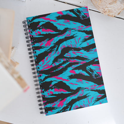 American Miami Vice Tiger Stripe CAMO Spiral Notebook