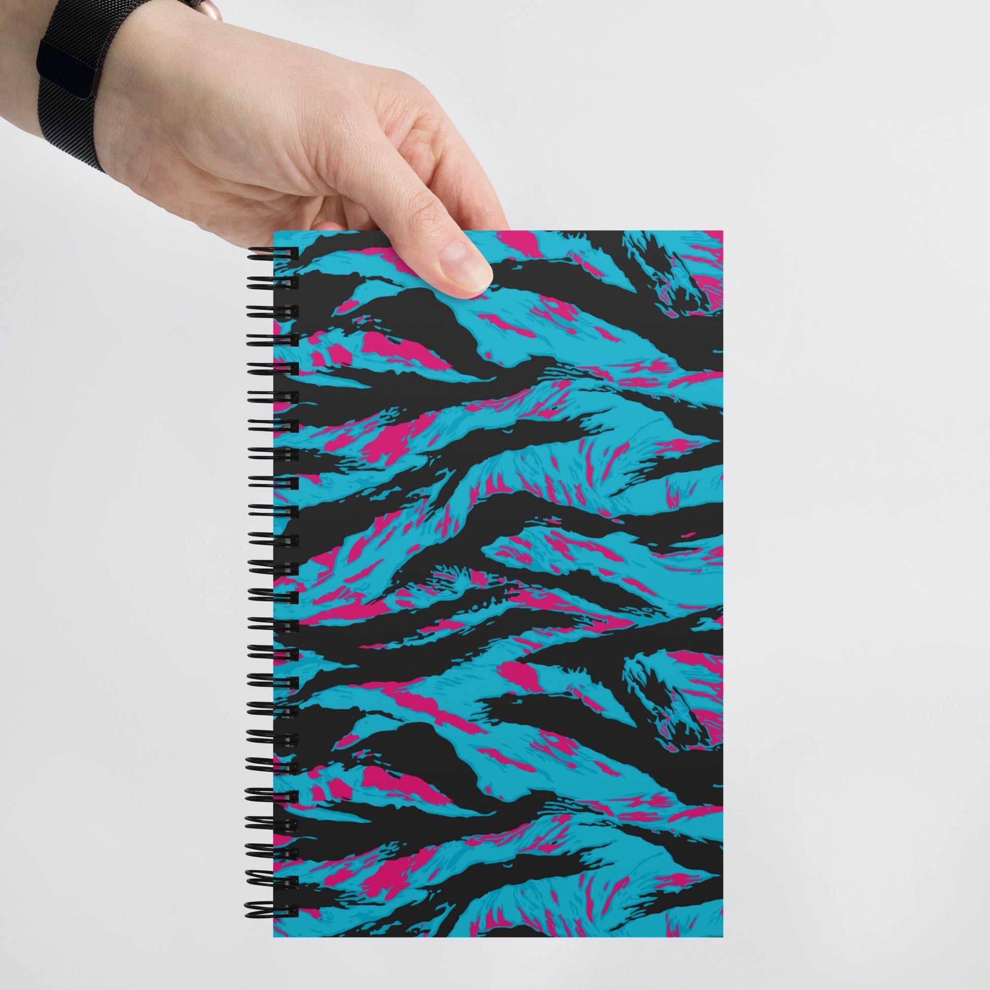 American Miami Vice Tiger Stripe CAMO Spiral Notebook