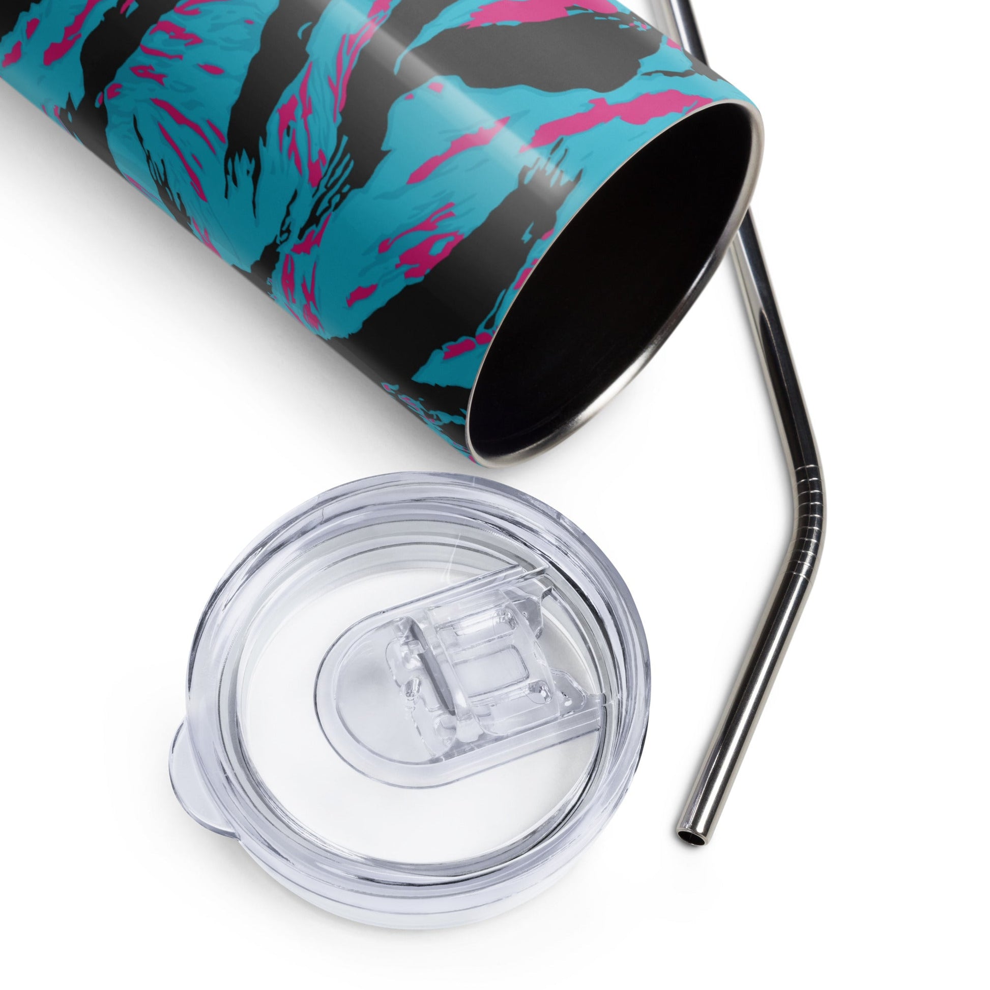 American Miami Vice Tiger Stripe CAMO Stainless Steel Tumbler