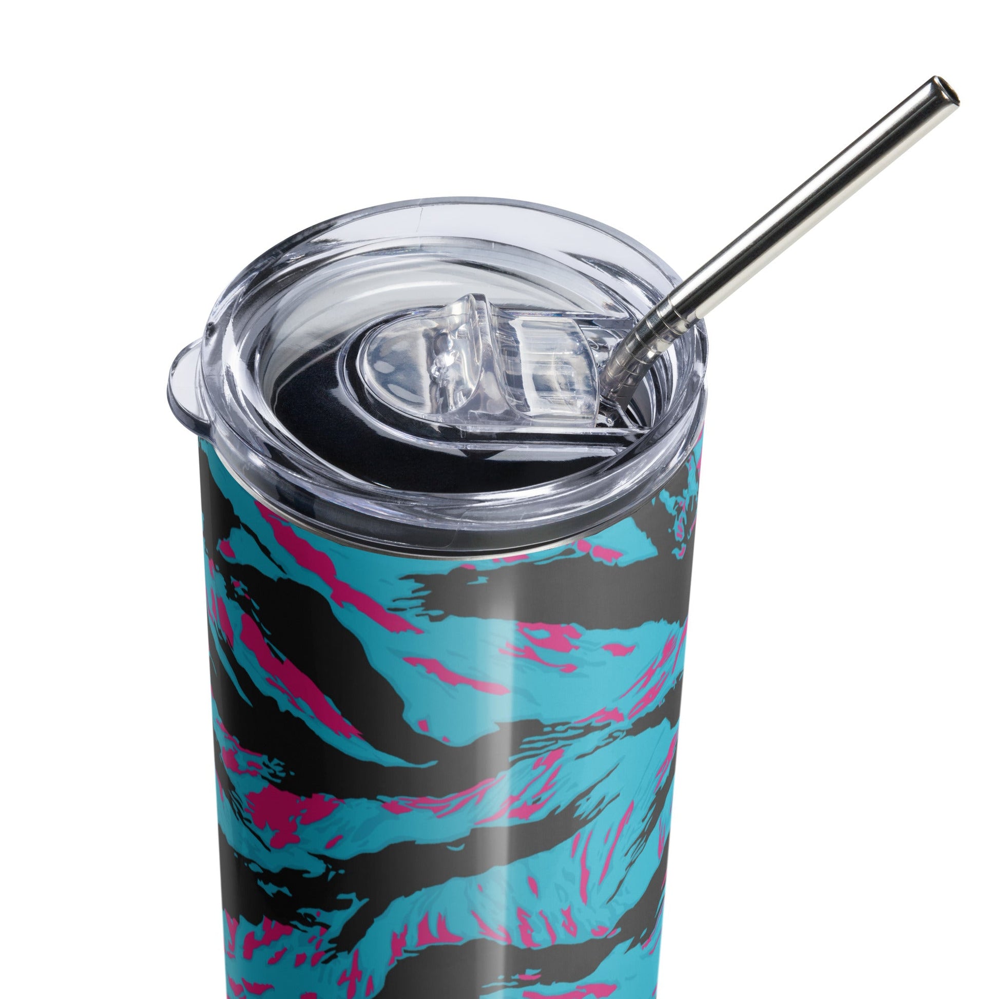 American Miami Vice Tiger Stripe CAMO Stainless Steel Tumbler