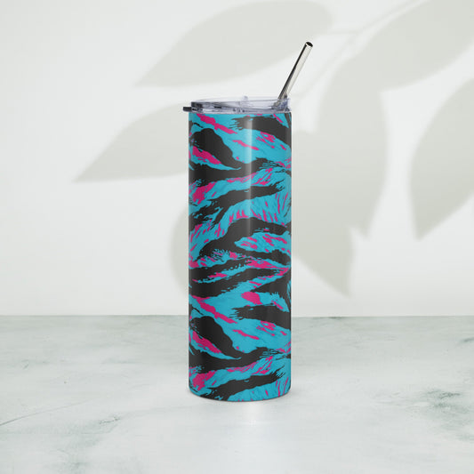 American Miami Vice Tiger Stripe CAMO Stainless Steel Tumbler