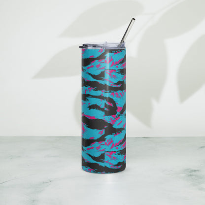 American Miami Vice Tiger Stripe CAMO Stainless Steel Tumbler