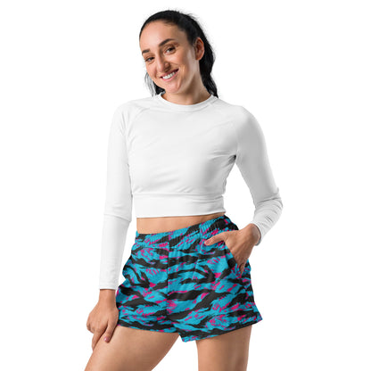 American Miami Vice Tiger Stripe CAMO Unisex Athletic Shorts
