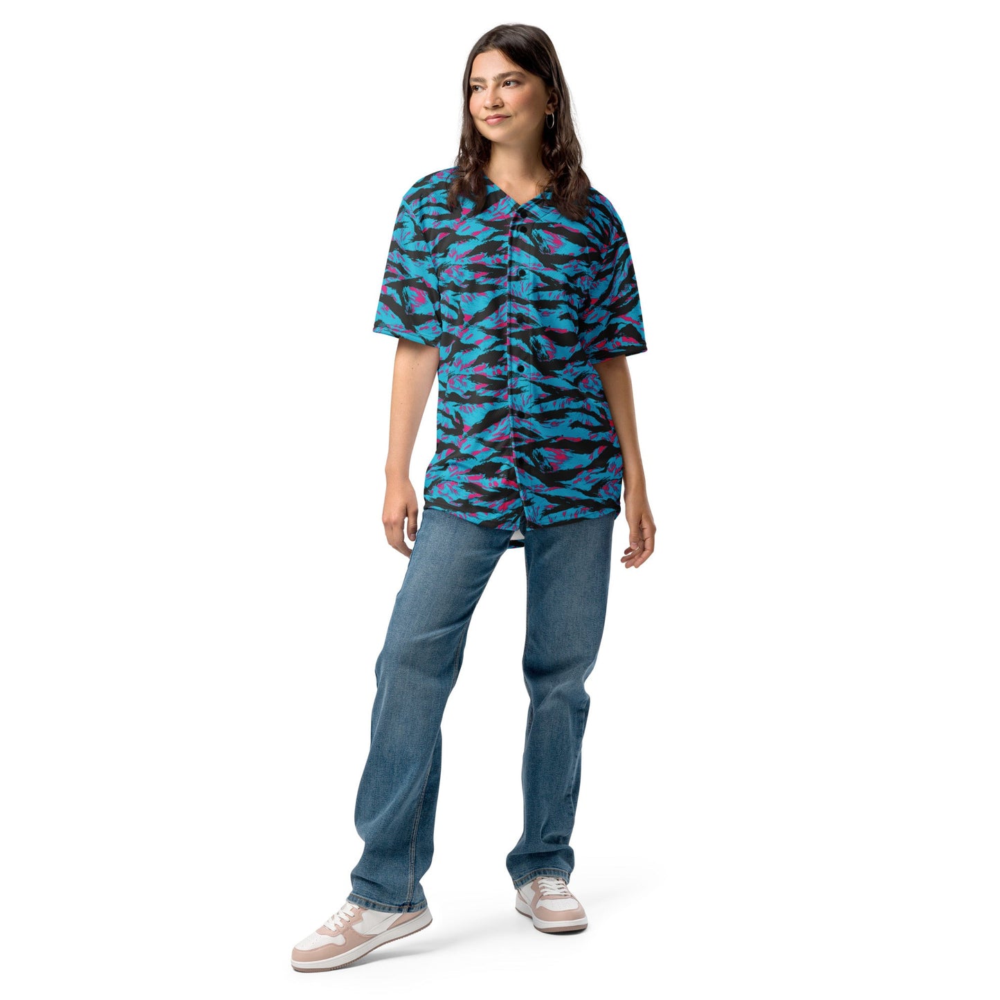 American Miami Vice Tiger Stripe CAMO Unisex Baseball Jersey
