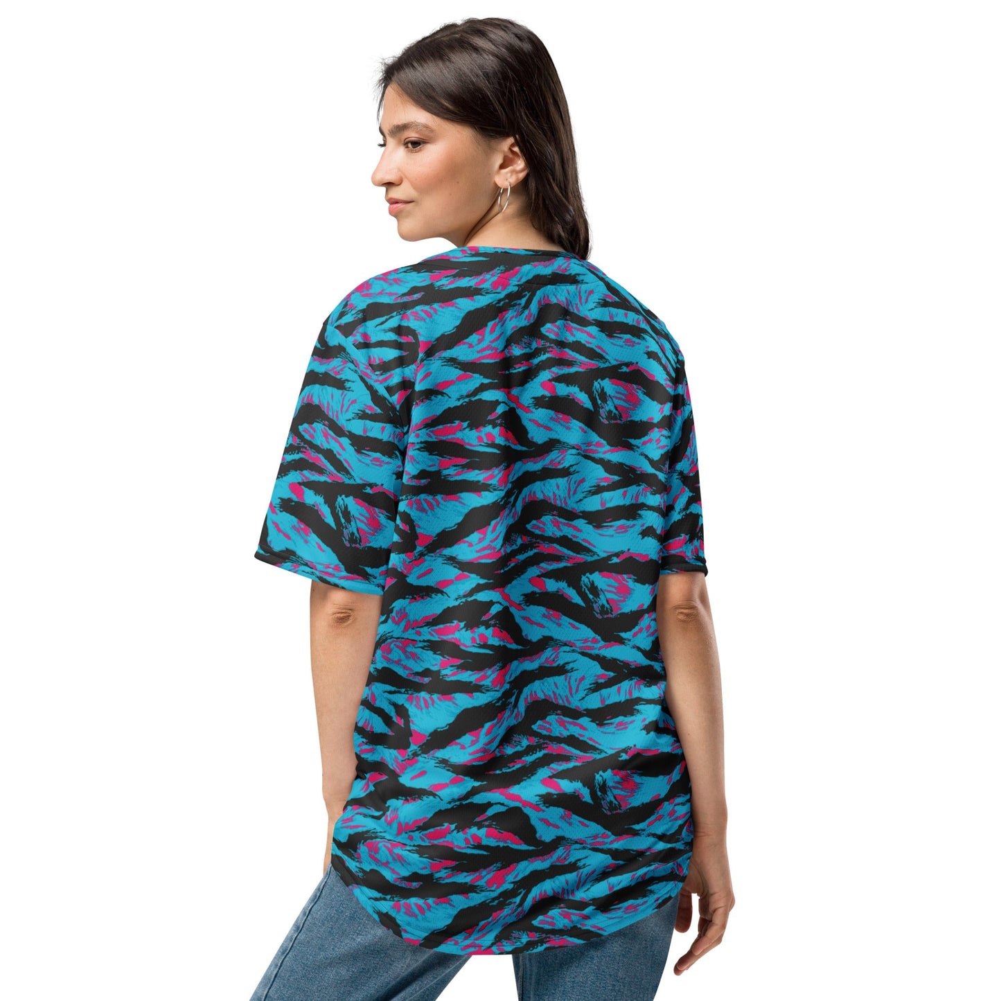 American Miami Vice Tiger Stripe CAMO Unisex Baseball Jersey