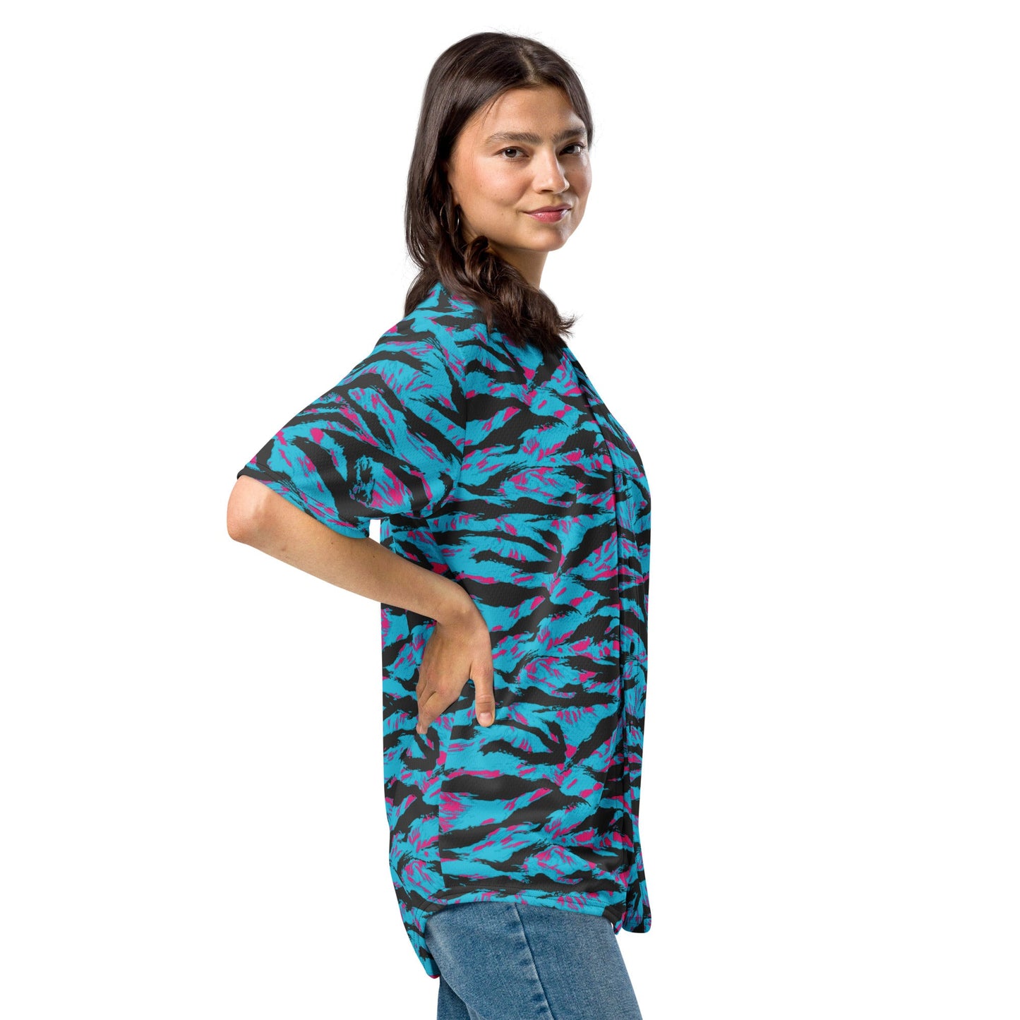 American Miami Vice Tiger Stripe CAMO Unisex Baseball Jersey