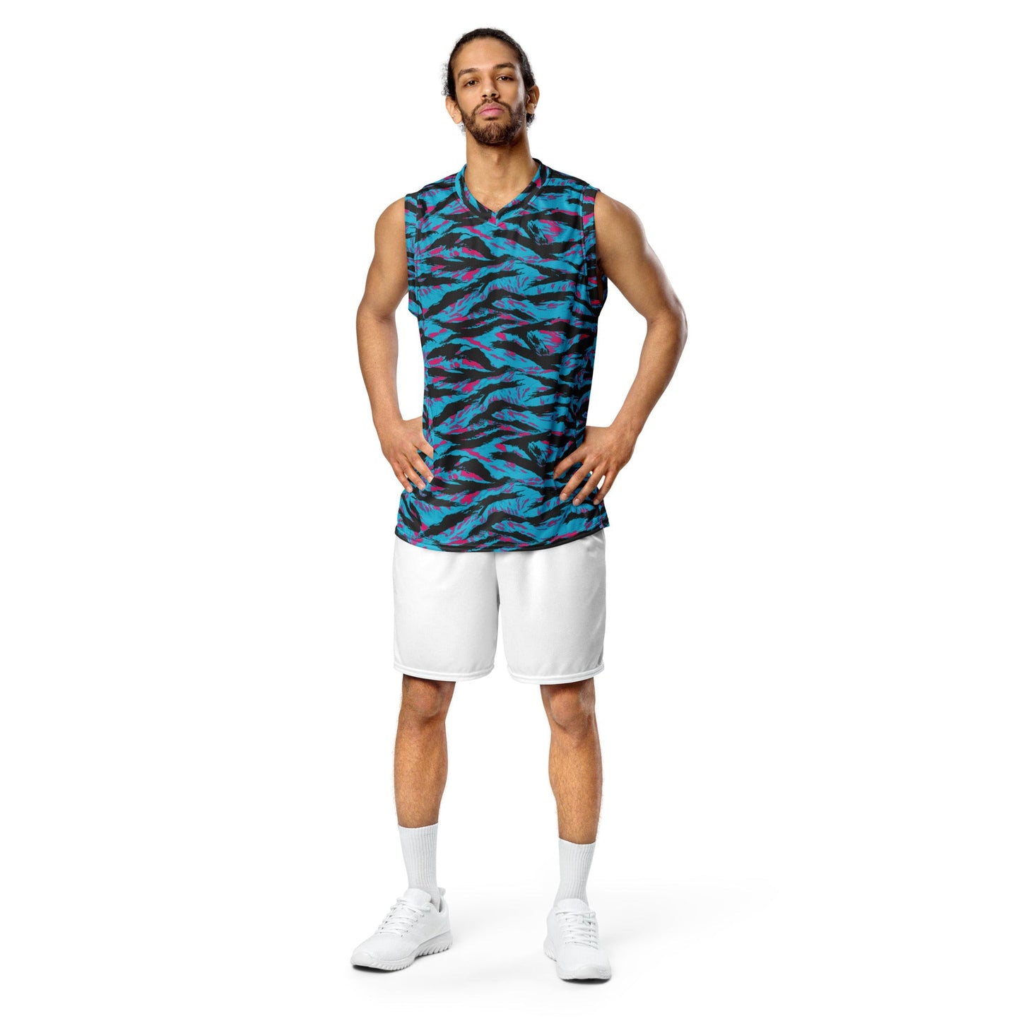 American Miami Vice Tiger Stripe CAMO Unisex Basketball Jersey