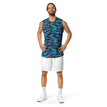 American Miami Vice Tiger Stripe CAMO Unisex Basketball Jersey
