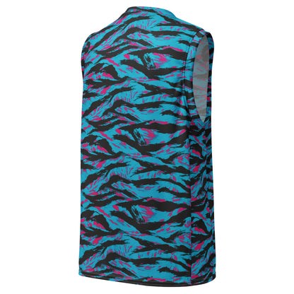 American Miami Vice Tiger Stripe CAMO Unisex Basketball Jersey