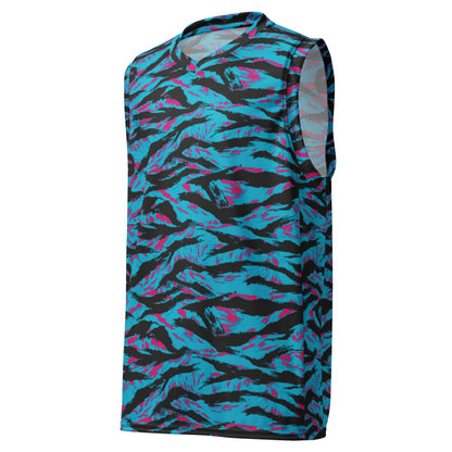 American Miami Vice Tiger Stripe CAMO Unisex Basketball Jersey