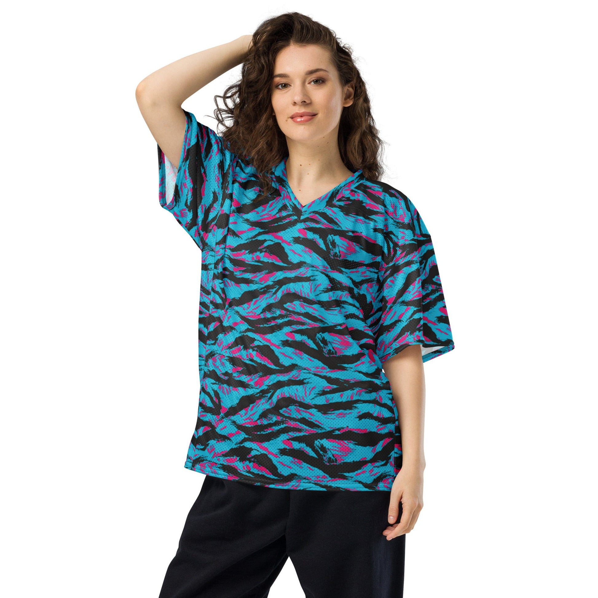 American Miami Vice Tiger Stripe CAMO Unisex Football Jersey