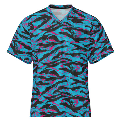 American Miami Vice Tiger Stripe CAMO Unisex Football Jersey - 2XS