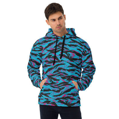 American Miami Vice Tiger Stripe CAMO Unisex Hoodie - 2XS