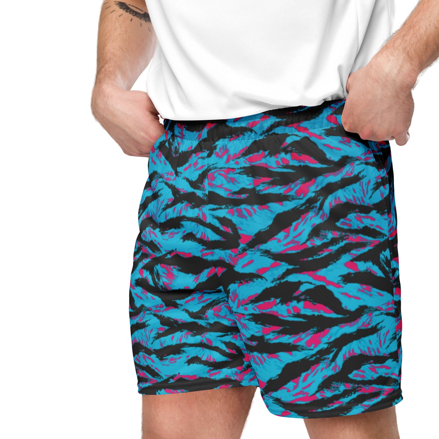 American Miami Vice Tiger Stripe CAMO Unisex Mesh Shorts