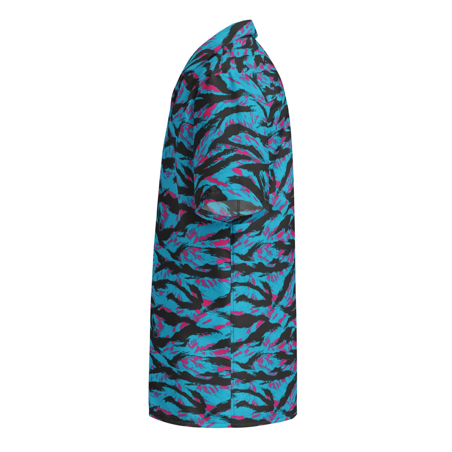 American Miami Vice Tiger Stripe CAMO Unisex Short-Sleeve Button Shirt