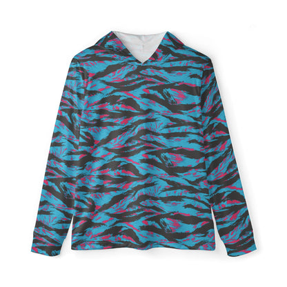 American Miami Vice Tiger Stripe CAMO Unisex Sports Warmup Hoodie - XS